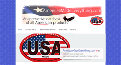 Desktop Screenshot of americanmadeeverything.com