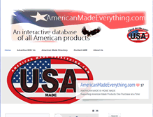 Tablet Screenshot of americanmadeeverything.com